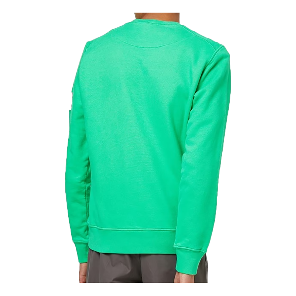 STONE ISLAND CREW NECK SWEATER IN GREEN