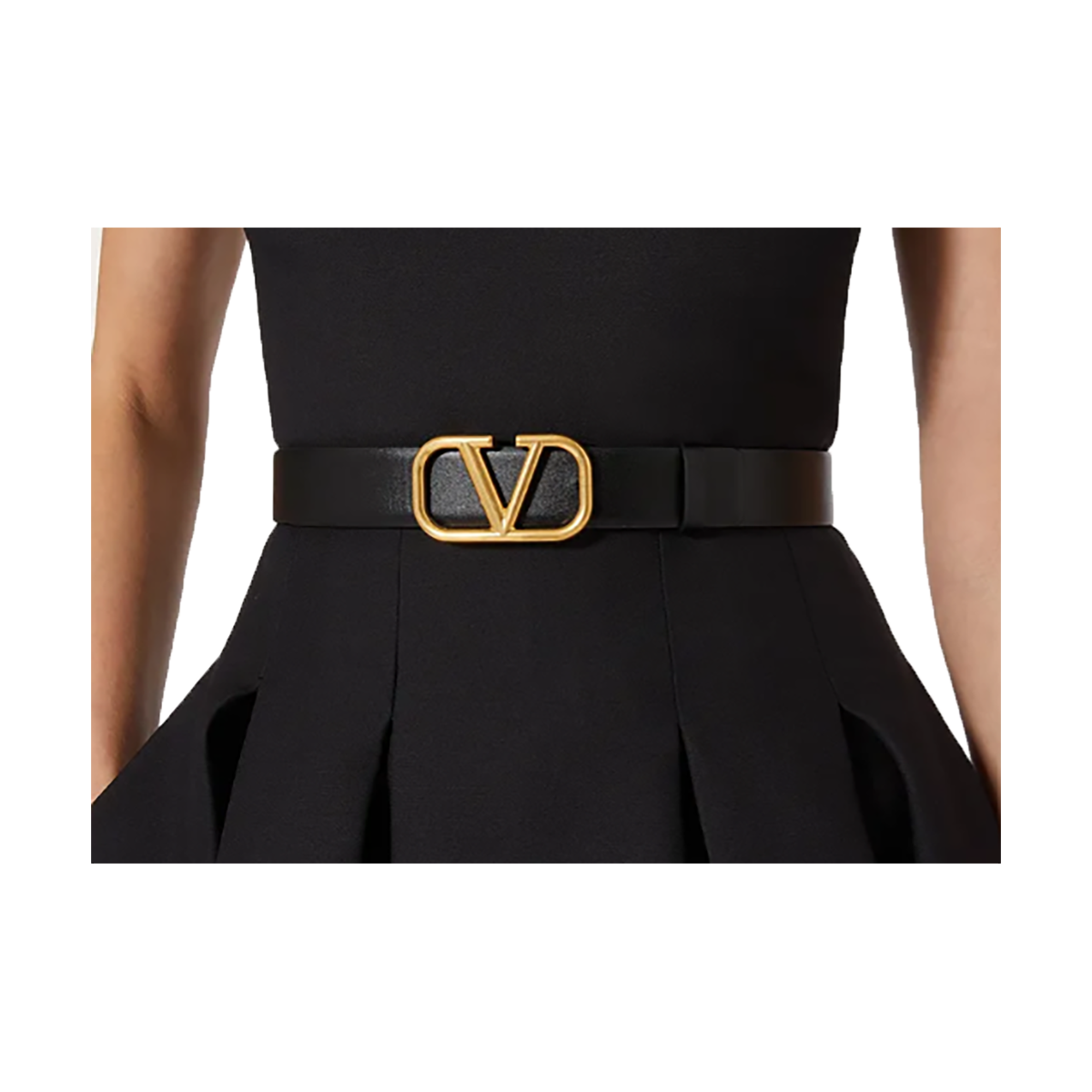 VALENTINO VLOGO REVERSIBLE BELT IN RED/BLACK