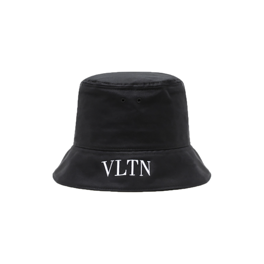 VALENTINO COTTON BUCKET HAT IN BLACK
