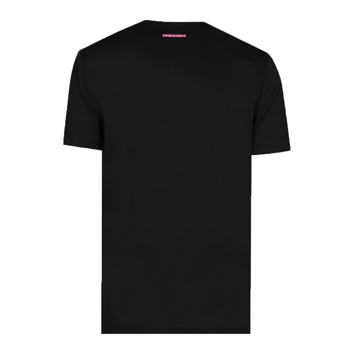 DSQUARED2 PINK ICON T-SHIRT IN BLACK