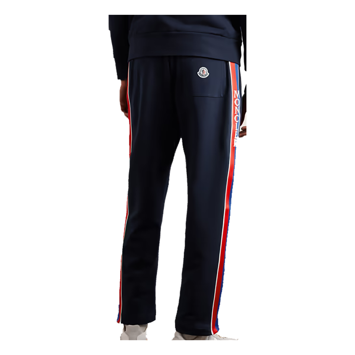 MONCLER WEBBING TRACKSUIT IN NAVY