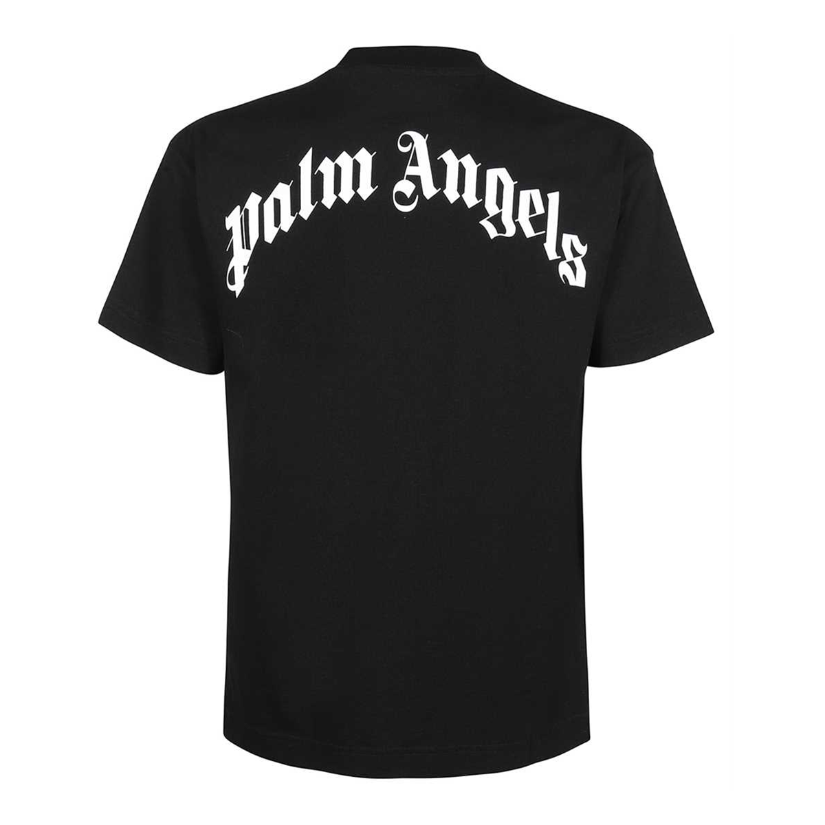 PALM ANGELS BROKEN PALM T-SHIRT IN BLACK